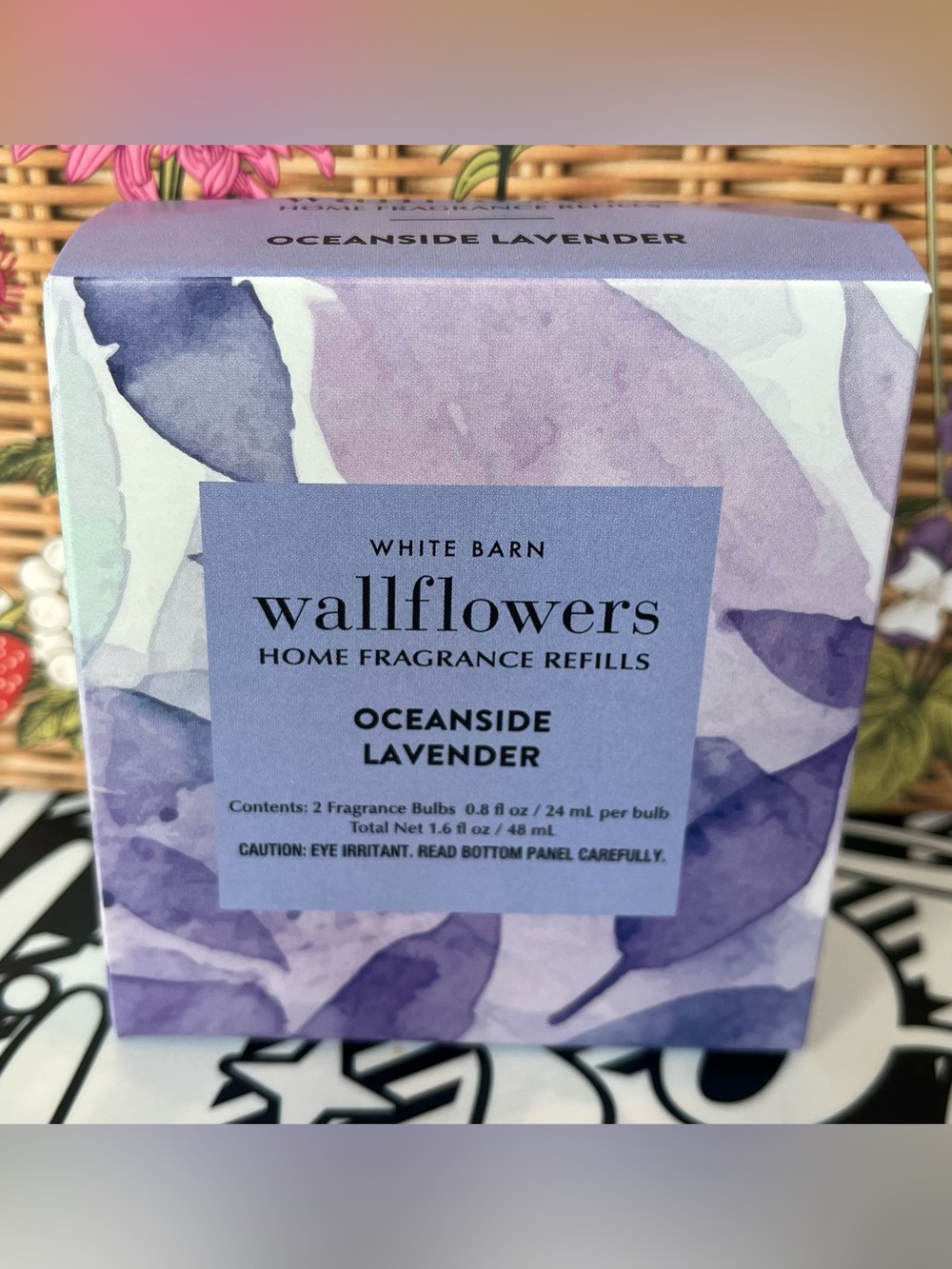 🌻 White Barn Bath Body Works Oceanside Lavender Wallflowers Refill Duo New Box